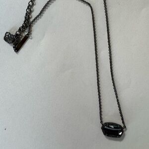 Kendra Scott Black Minimalist Necklace